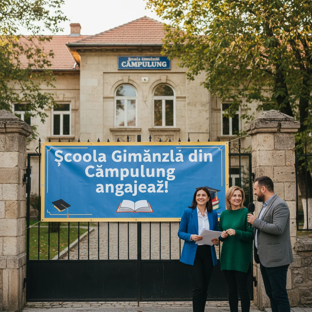 Școala Gimnazială din Câmpulung anunță posturi disponibile pentru angajare!
