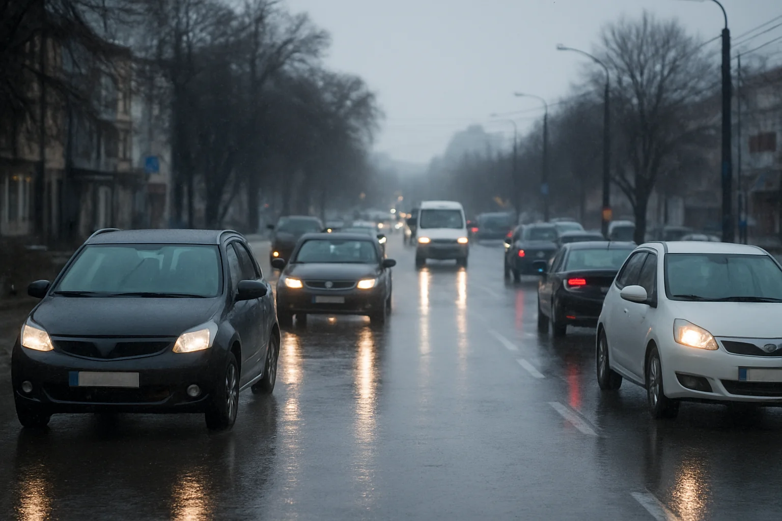 Situația traficului și condițiile meteo în Pitești, 18 ianuarie 2026
