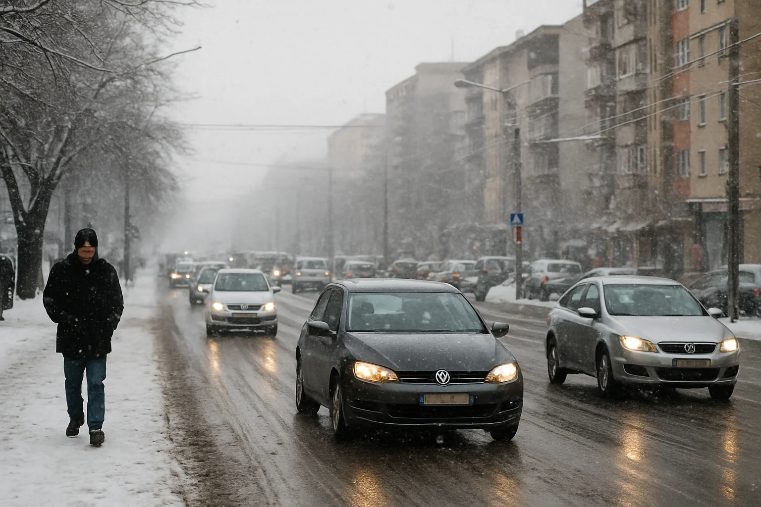Situația traficului și condițiile meteo în Pitești – 20 ianuarie 2026