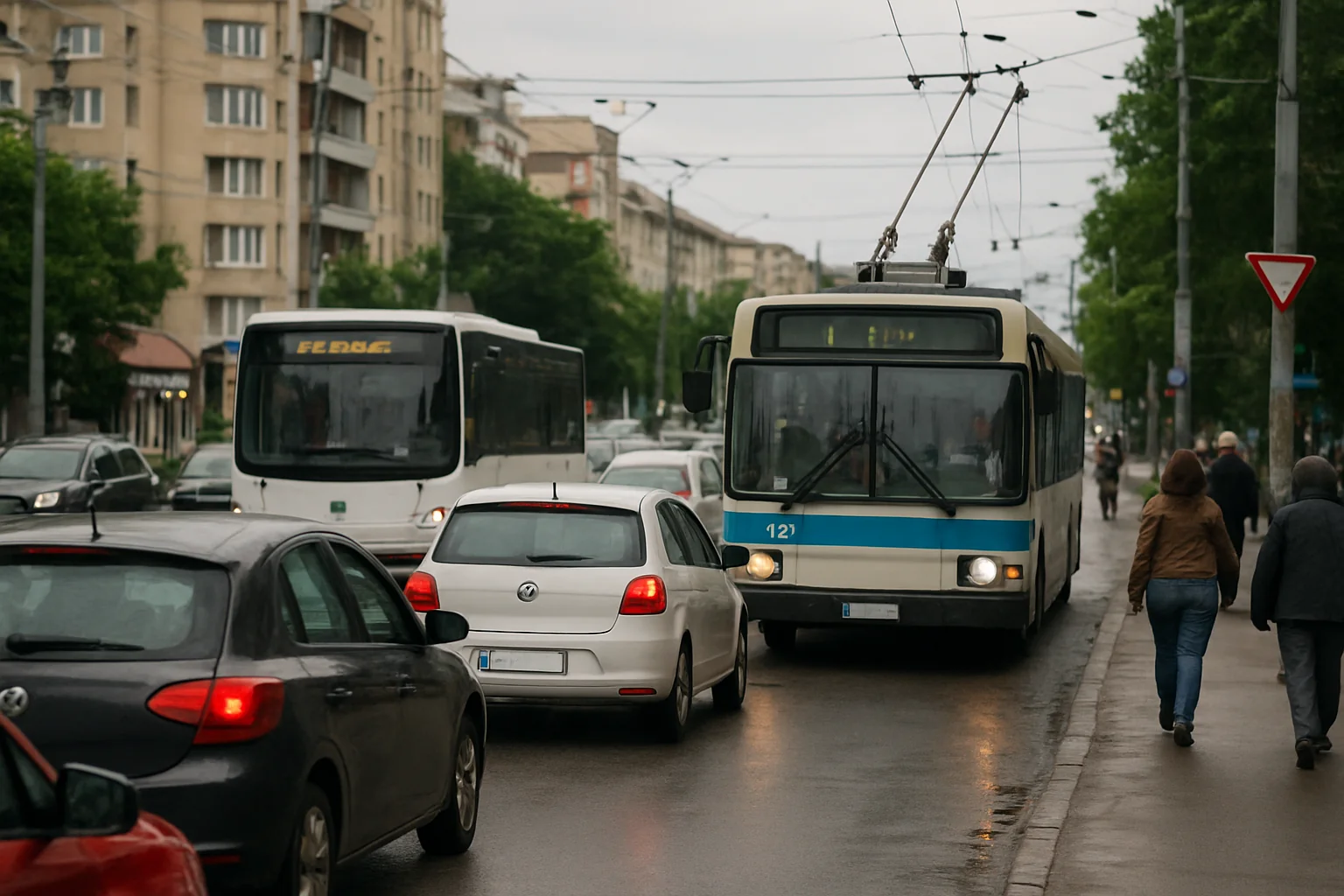 Situația traficului și transportului public în Pitești la 16 mai 2026