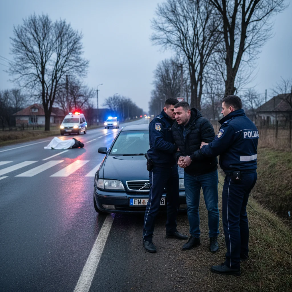 Șofer din București reținut la Pitești după un accident grav cu pieton pe DN 65B
