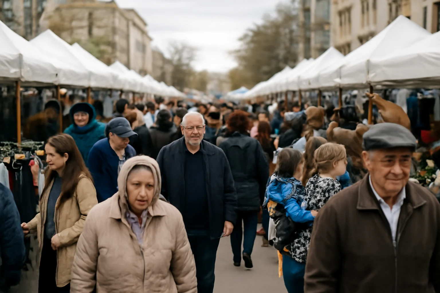 Târg tradițional organizat în zona centrală a municipiului Pitești