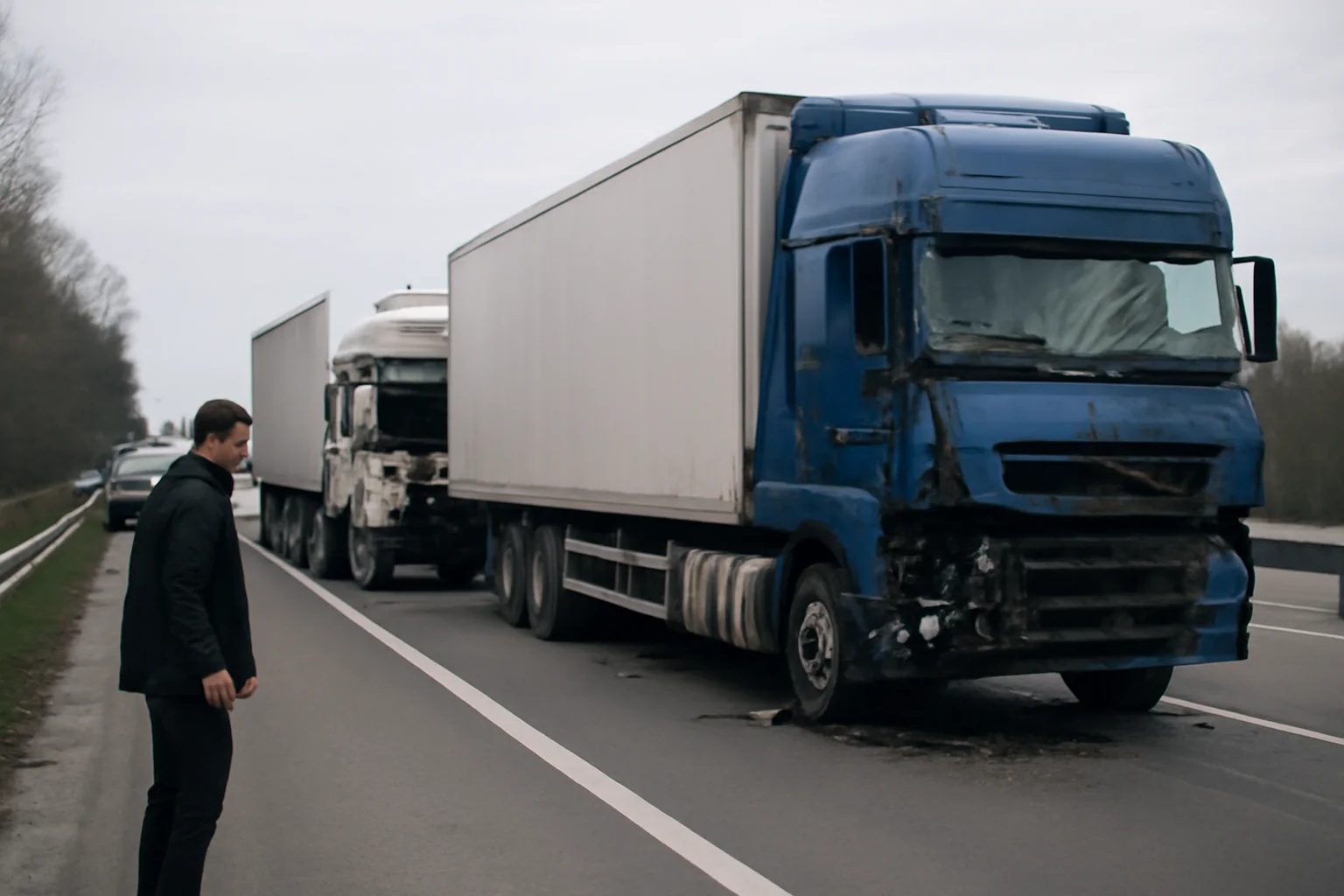 Trafic blocat pe A1 Pitești–București după un accident grav cu două TIR-uri