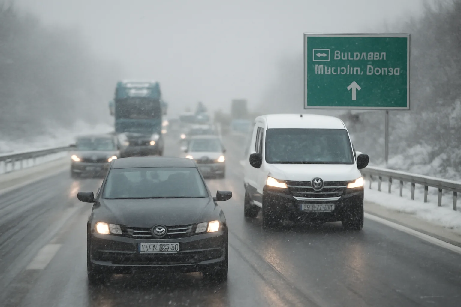 Trafic în condiții de iarnă pe A1, atenționări pentru șoferi din Pitești și împrejurimi