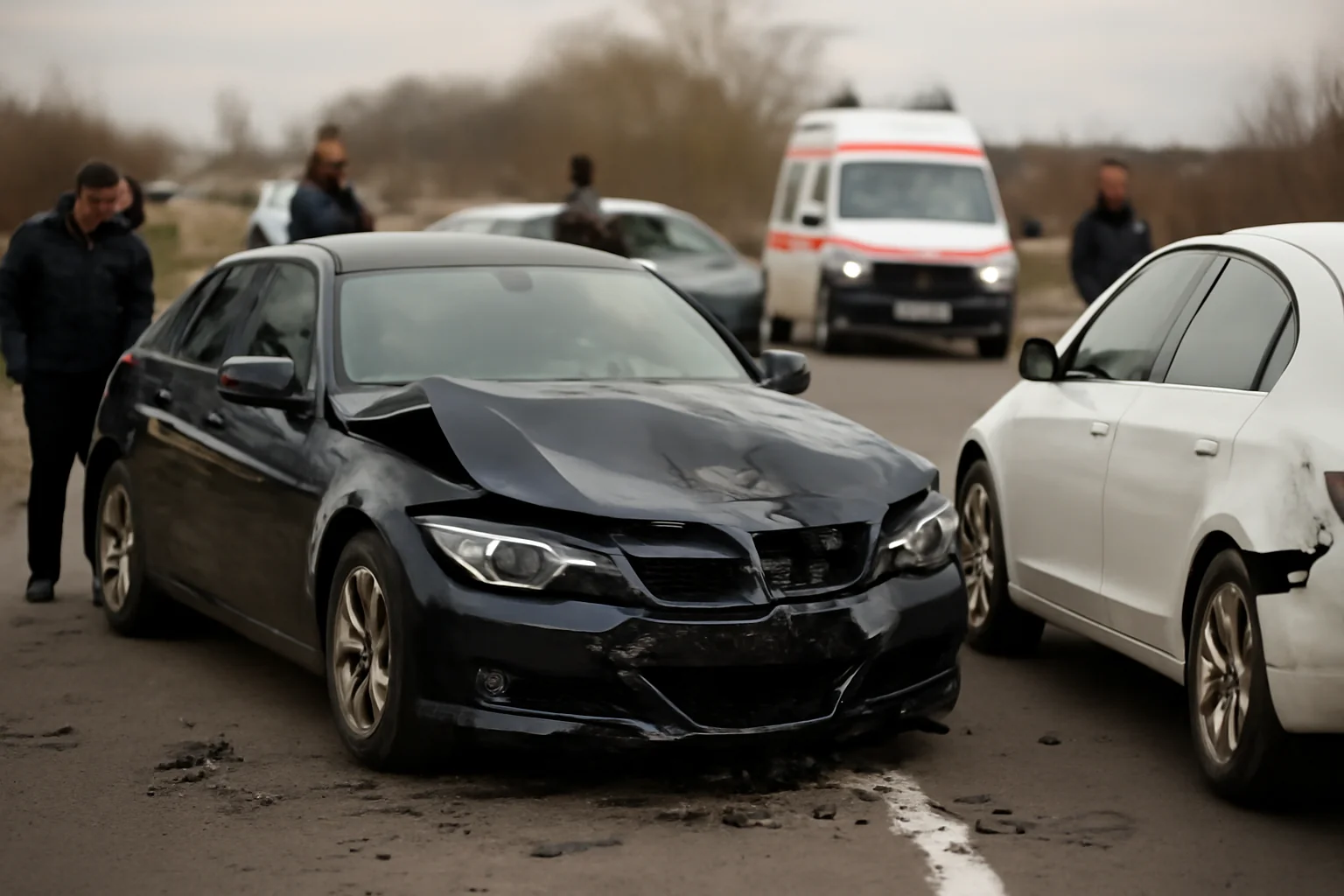 Trafic îngreunat la Pitești după un accident între trei mașini la Mărăcineni, pe DN 73