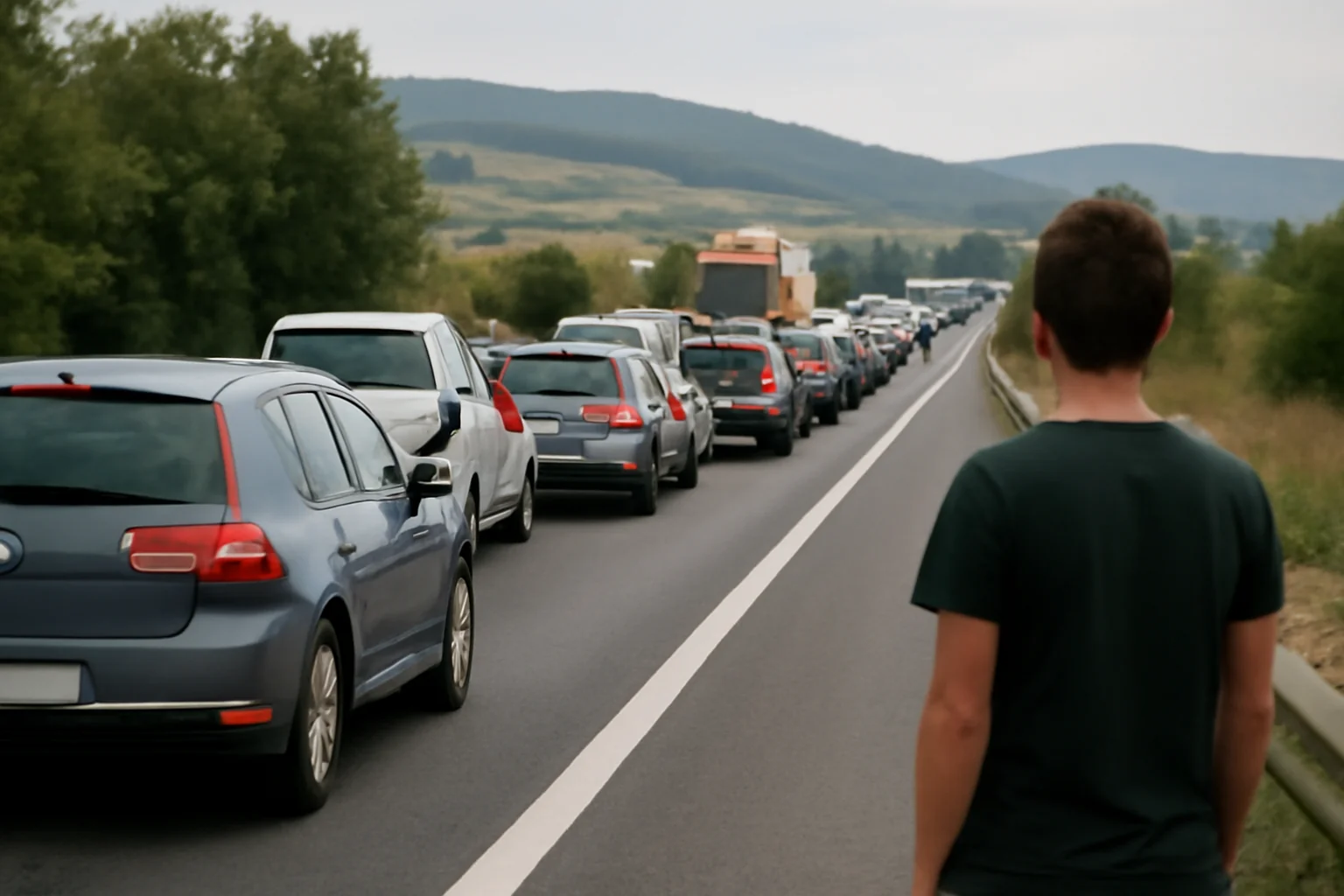 Trafic pe carosabil umed la Pitești pe DN7 Pitești–Sibiu și A1 București–Pitești, fără drumuri închise