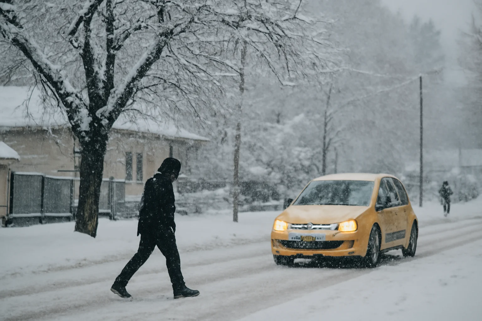 Vreme de iarnă autentică la Pitești: temperaturi negative și ninsoare în tot județul Argeș